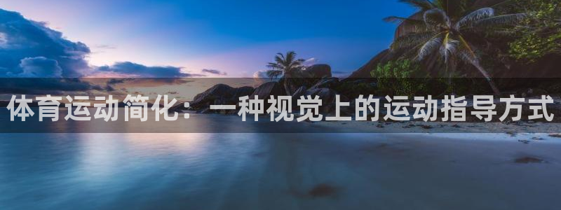 J9官网下载：体育运动简化：一种视觉上的运动指导方式